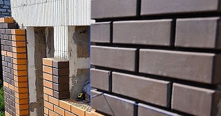 Фасады домов из кирпича в грозном: качественная кладка от 1154 рублей