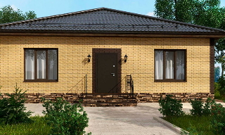 Проекты одноэтажных домов из кирпича | Строй-Грз - Грозный от 3672 рублей