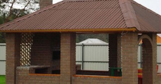 Беседка из кирпича под ключ в грозном цена от 3252 рублей - Строй-Грз